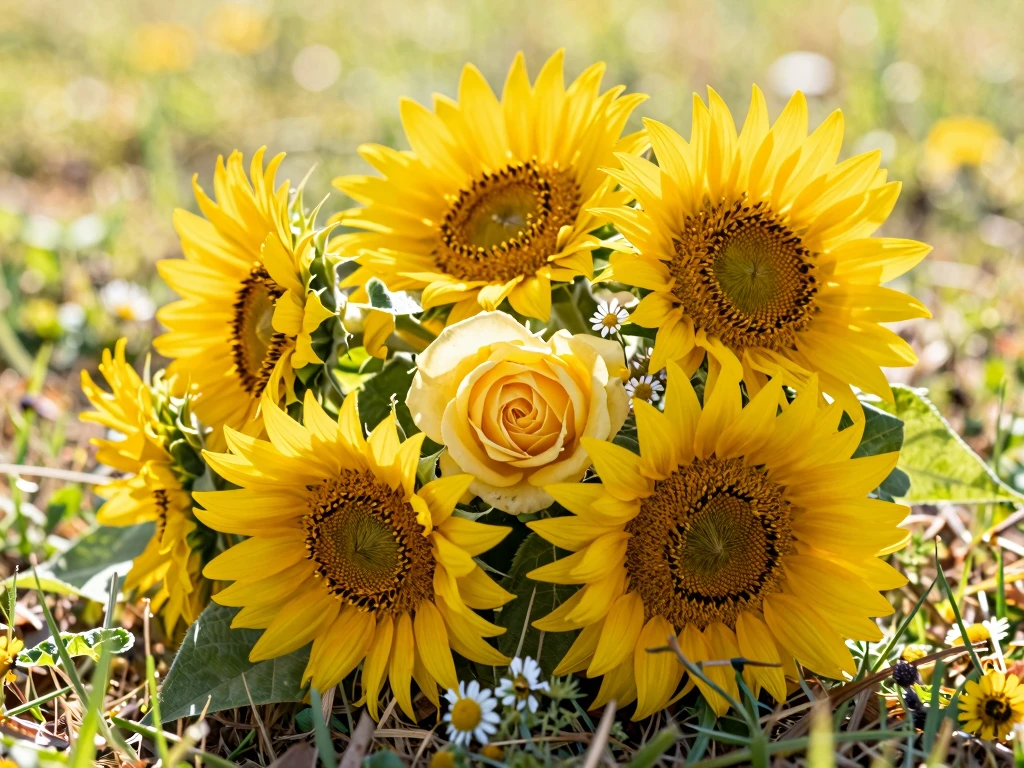 Spryxellaequebla Sunlit Meadow Bouquet